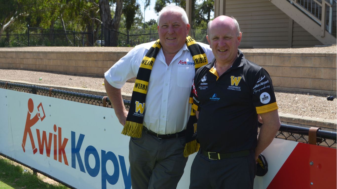 Werribee Football Club - Kwik Kopy continues long running partnership